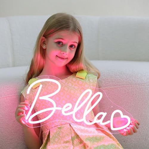 Letrero de neón personalizado para decoración de pared, luz personalizada con nombre de niño, regalo de Navidad, letrero de luz de neón LED, letrero