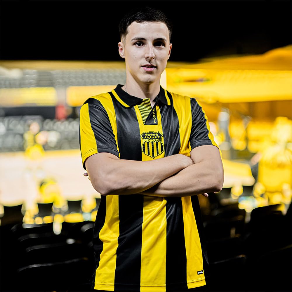 COPA - Maglia retrò - Calcio - Uomo - CA Penarol 1997 - Giallo - 100% Poliestere