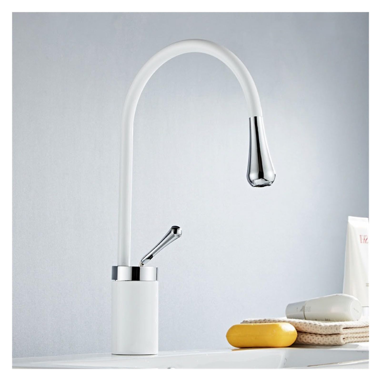Faucet Basin Faucet Single Handle 360 ??Swivel Spout Modern Brass Mixer Faucet for Kitchen and Bathroom Basin Sink Faucets tap
