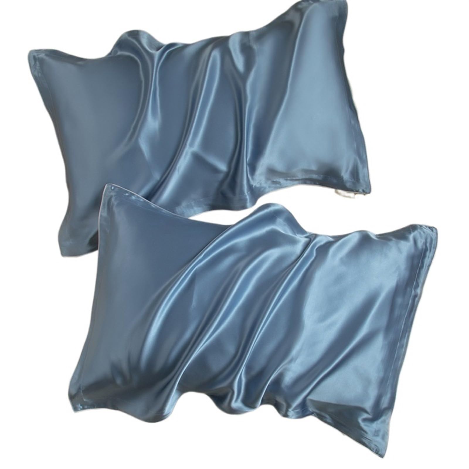SeidenKissenbezug 40mm Seidenkissenbezug, Natürliche Maulbeerseide, Sommerseide, Eisseide Kissenbezug, Haarpflege(Color 6,2PCS)