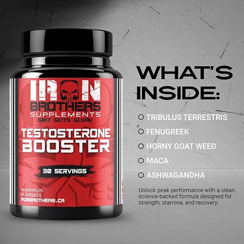 Miniatura 6 de Potenciador de testosterona para hombres bloqueador de estrógenos complementa la energía natural la fuerza y la resistencia el crecimiento muscular