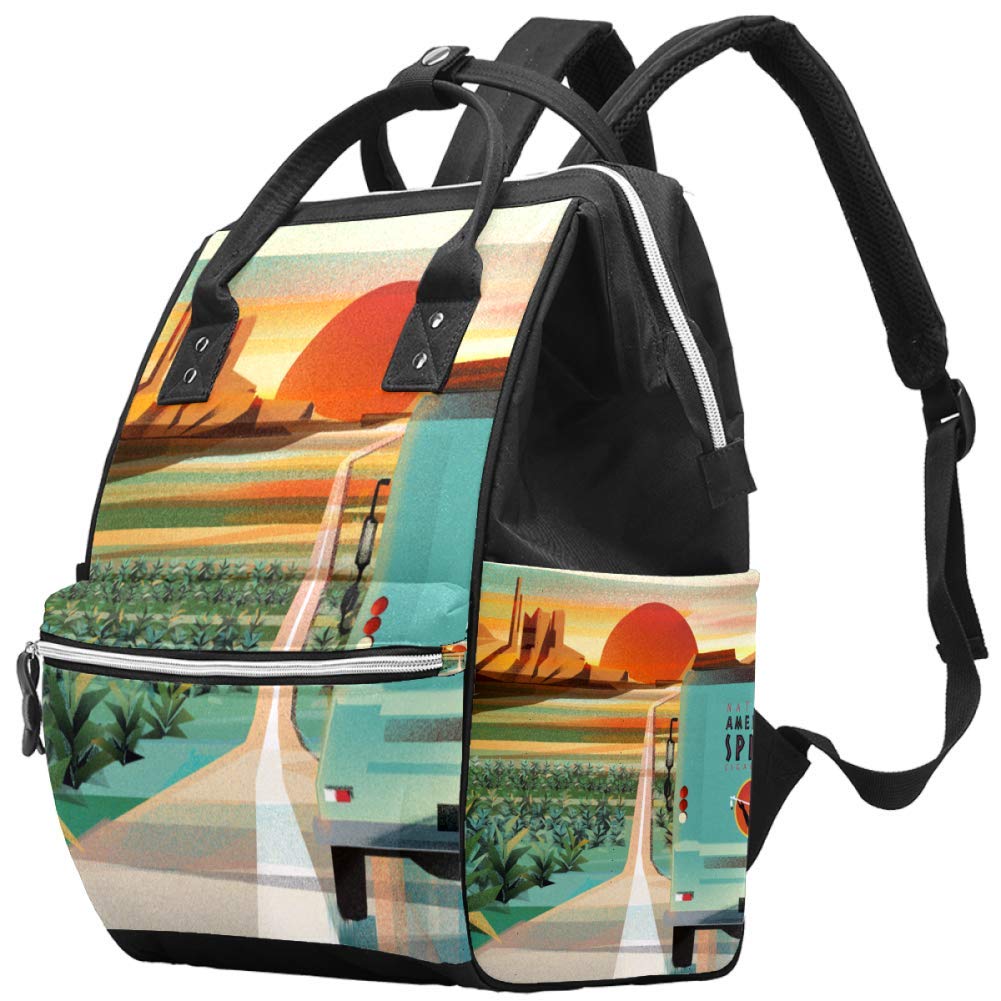 American Spirit Diaper Tote Bags Mummy Backpack Large Capacity Nappy Bag  Nursing Traveling Bag for Baby Care