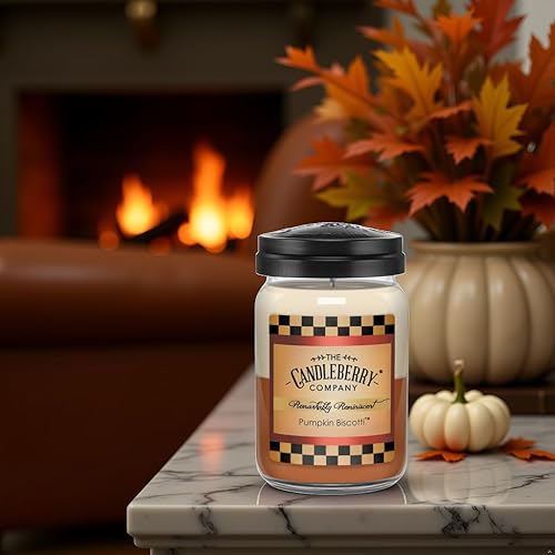 Miniatura 2 de Candleberry Candles  Fragancias fuertes para el hogar  Vertidas a mano en los Estados Unidos  Altamente perfumadas y duraderas  Tarro grande de 26