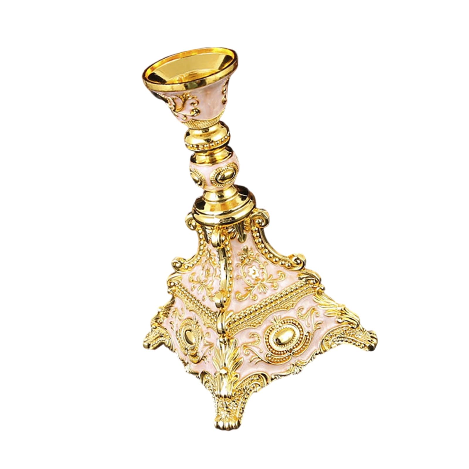 Mekalero Stable Nonslip Stand European Styles Home Decors Zincs Alloy Taper Candlestick Holders for Table Centerpieces Taper Stand