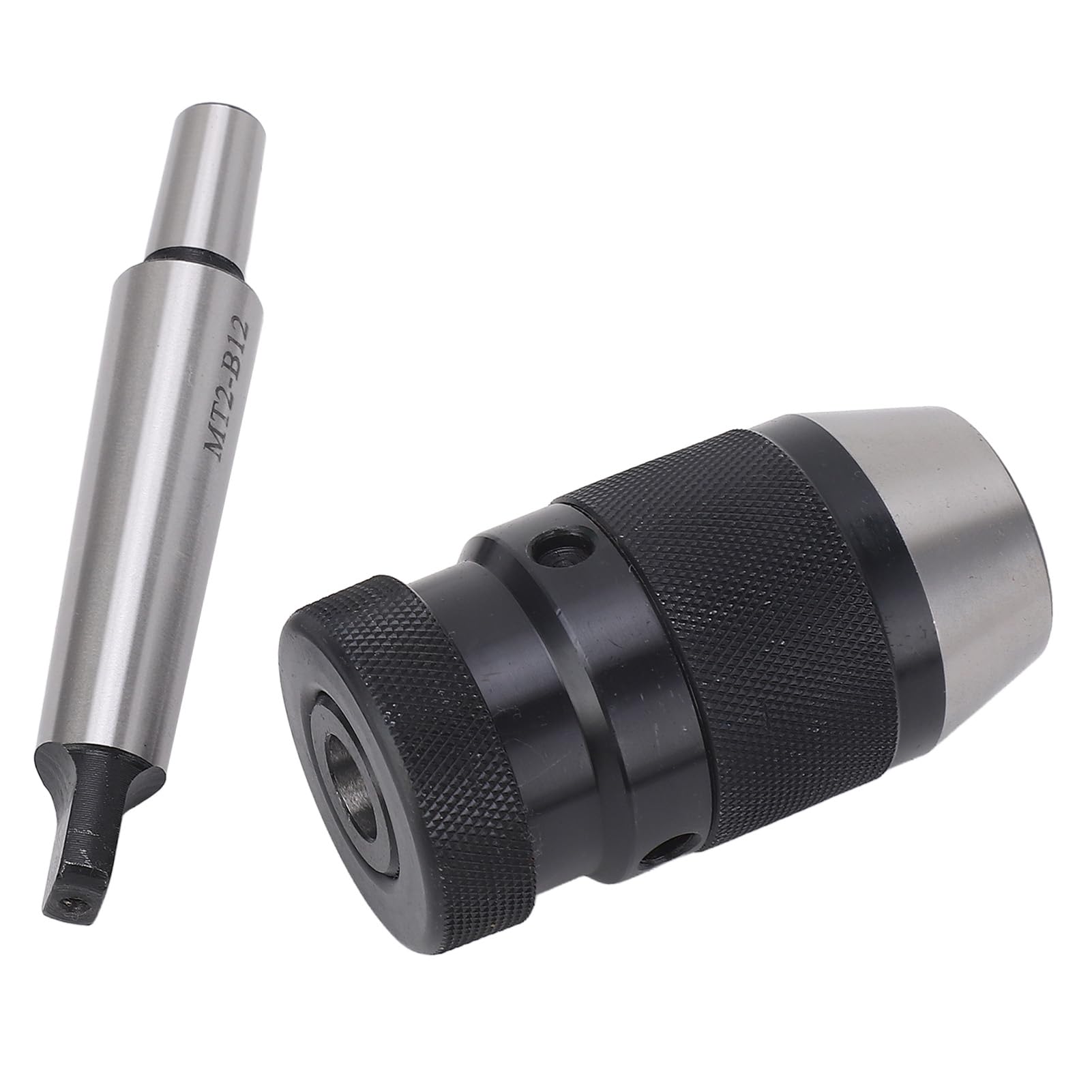 Mandrin de Perçage, Mandrin de Perçage sans clé à Serrage Automatique B12 de 1 à 10 Mm avec Arbre MT2 à B12, pour Perceuses, Fraiseuses, Tours