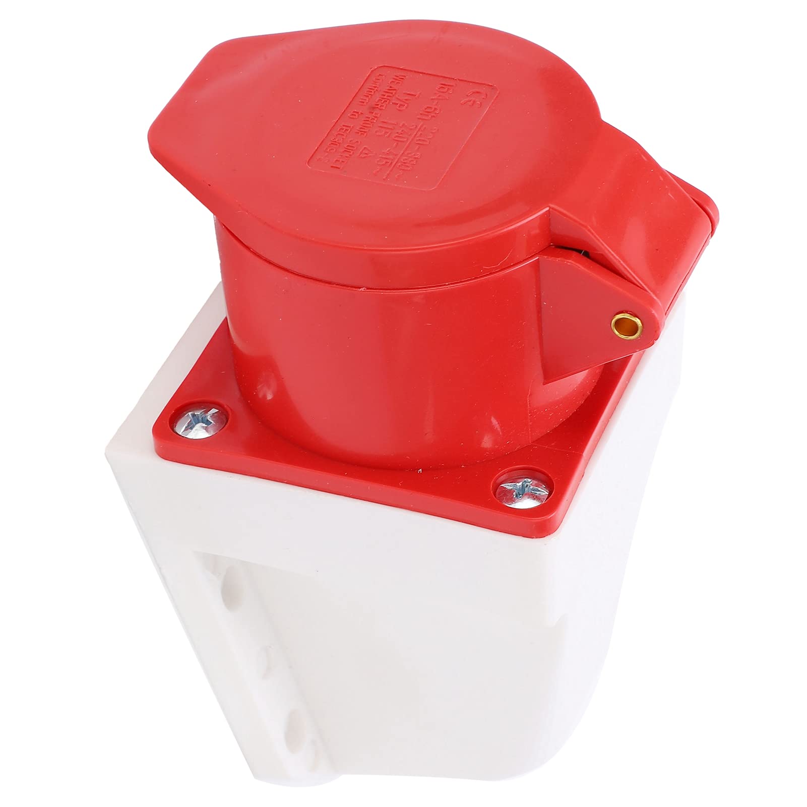 Industriestecker 5-polig 16A IP44 – 220‑380V, Wasserdicht Für Außenbereich, Wandmontage, Aus ABS & Messing