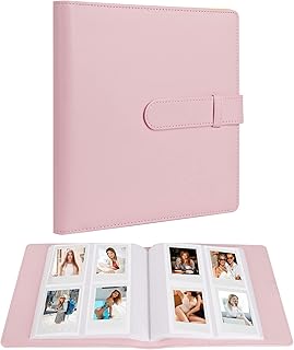 256 Pockets Photo Album for Fujifilm Instax Mini LiPlay 12 11 9 8 40 Evo 7S Instant Camera/Mini Link Printer, Polaroid Snap Touch PIC-300 Z2300 Mint Zip Instant Camera Printer(Baby Pink)