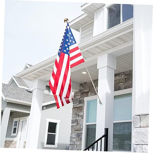 Miniatura 5 de Yardenfun 2 piezas de mástil de bandera de Estados Unidos, decoración de bandera para exteriores, adorno de bandera para exteriores, mástil de