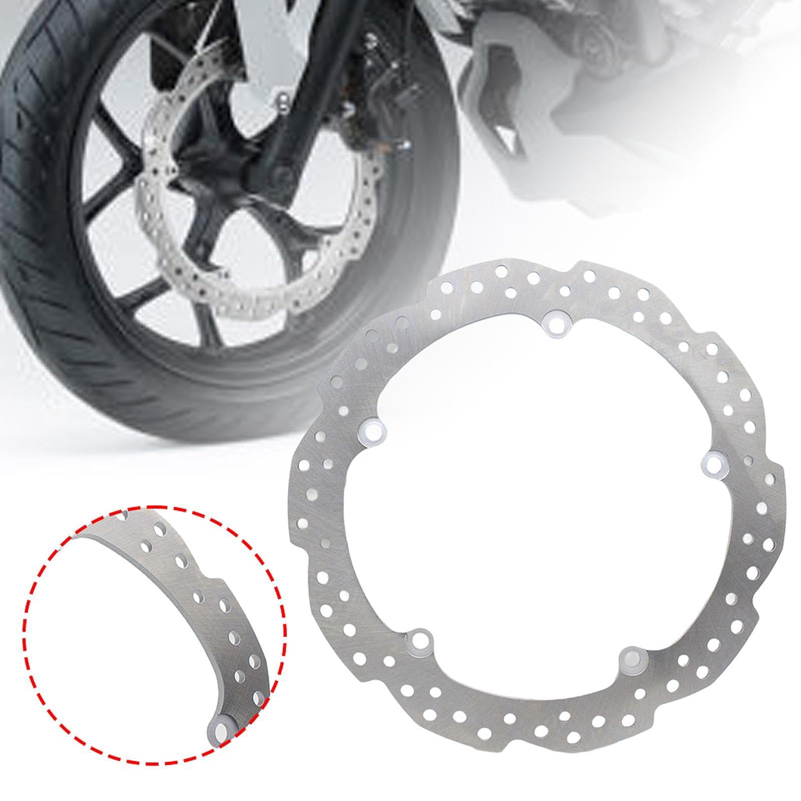 Disco Freno Anteriore Motocicletta Piastra Ricambio in Acciaio Inox Progettato per Frenata Potente E Adatto per Viaggi Città Strada