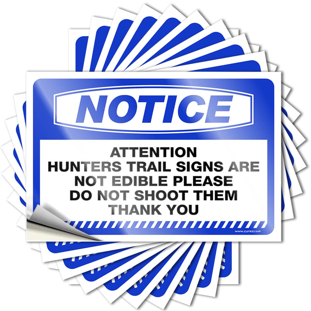 Saying Gaming Room Accessories Surf Vintage Essentials Notice Attention Hunters Trail - Scratch Resistant Stickers(12X18CM)