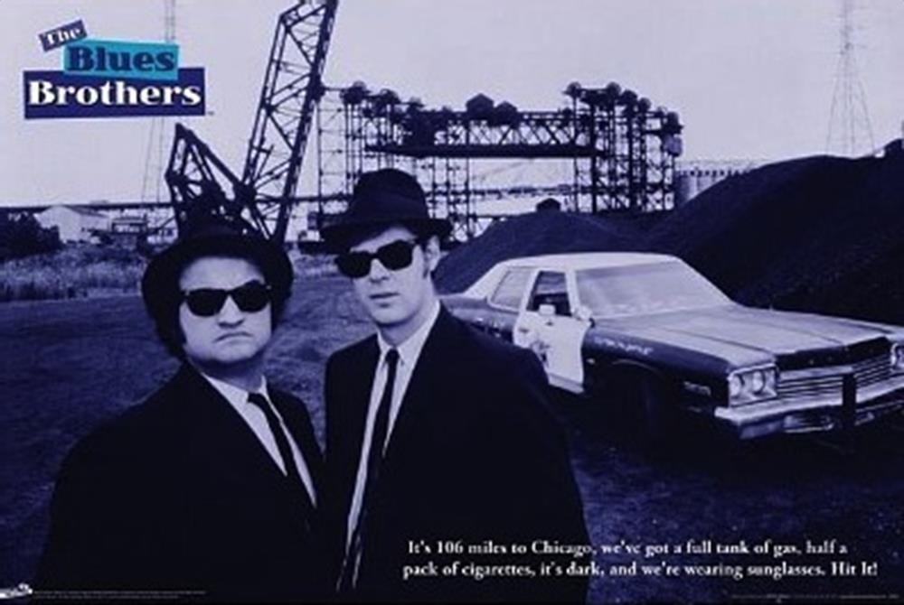 Blues Brothers/Quote Poster Print (60.96 x 91.44 cm) : Amazon.co.uk: Home &  Kitchen