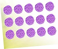 Vista 8 de COHEALI Bolas de vid, 15 unidades, decoración de bolas de ratán, adornos para colgar en la pared, para el hogar, oficina, café