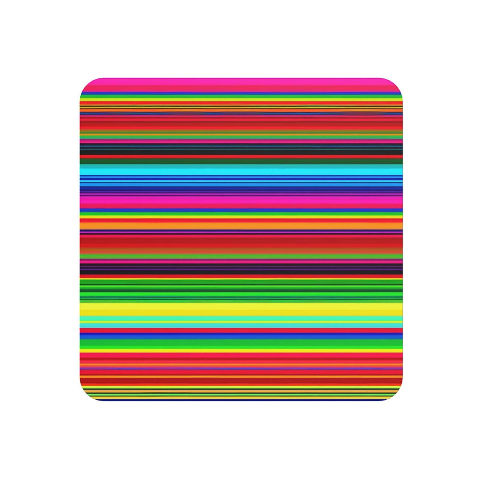 Fodpand Square Colorful Mexican Stripes Fridge Magnets, Strong Small Refrigerator Magnets Decorative Magnets For Kitchen Fridge Office Locker - Funny Magnetic Stickers Birthday Gifts