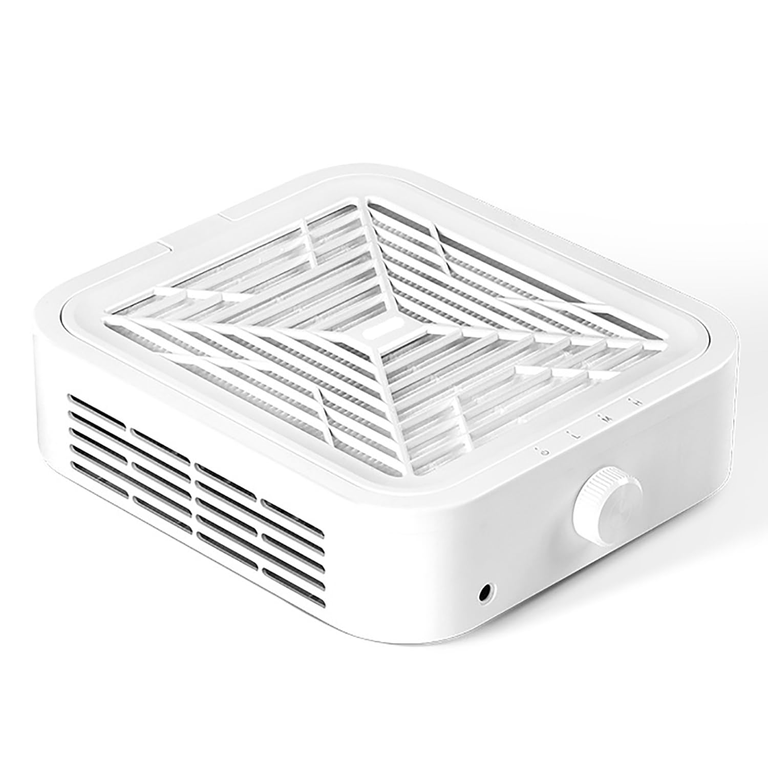 Collecteur de poussière d'ongles professionnel, collecteur de poussière à faible bruit de 120 W, technologie d'ongles, avec réglage à 3 vitesses, forte puissance d'aspiration, pour salon de manucure