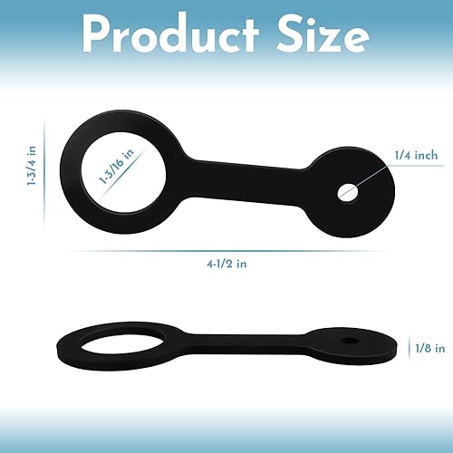 Miniatura 2 de Paquete de 2 correas de viaje para puerta de ducha de caravana, cierre de viaje de goma flexible, ajuste seguro para autocaravana, remolque de viaje