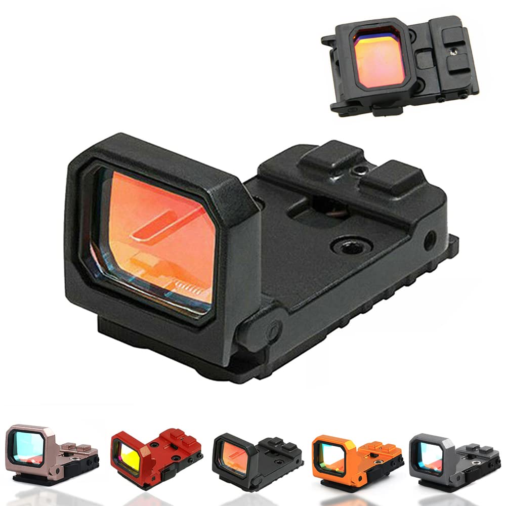 Flip Up Red Dot Compact Flip Reflex Sight Red Dot Compact RMR Flip for Mounts and Slides for Outdoor Hunting with Heightened Base for Rifle Pistol Handgun
