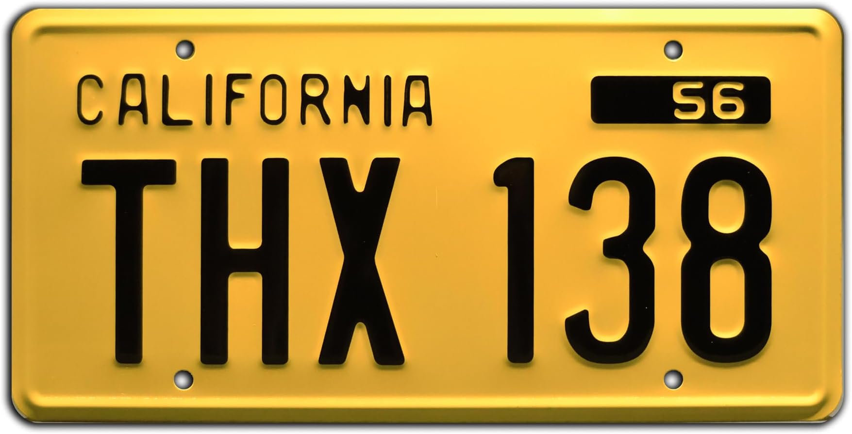 American Graffiti | THX 138 | Metal Stamped License Plate