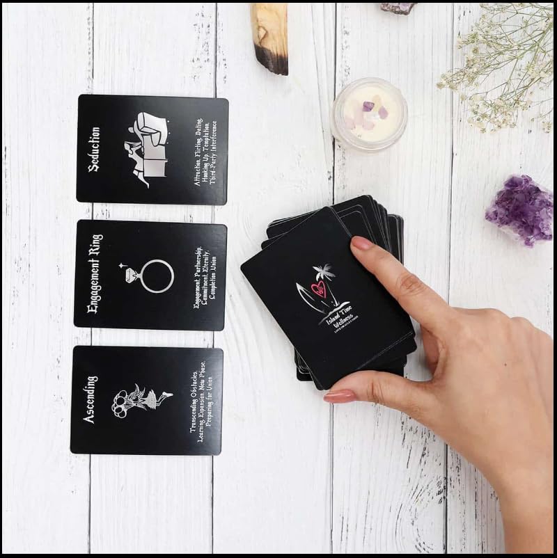 Image of AYME Love Oracle Card, 54-Card Deck Oracle Cards Used for Fortune-Telling and Predicting The Future, Table Card Games Suitable for Parties (Style 33)