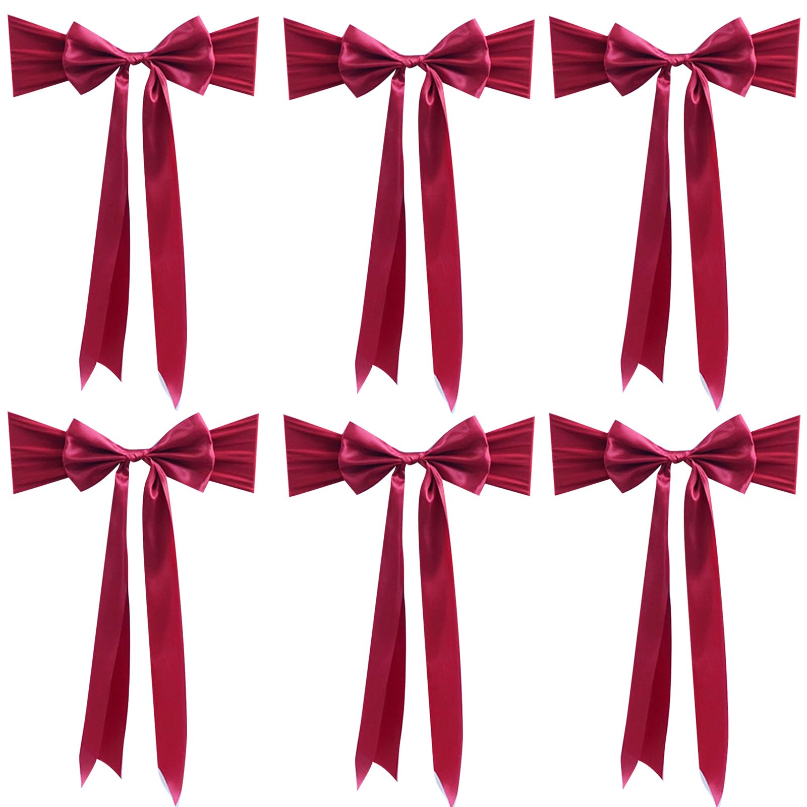 Hsioluted Chair Back Cover Chair Ribbons with Extended Tail Ribbon for Wedding Enhances Event Space Decoration Decorations