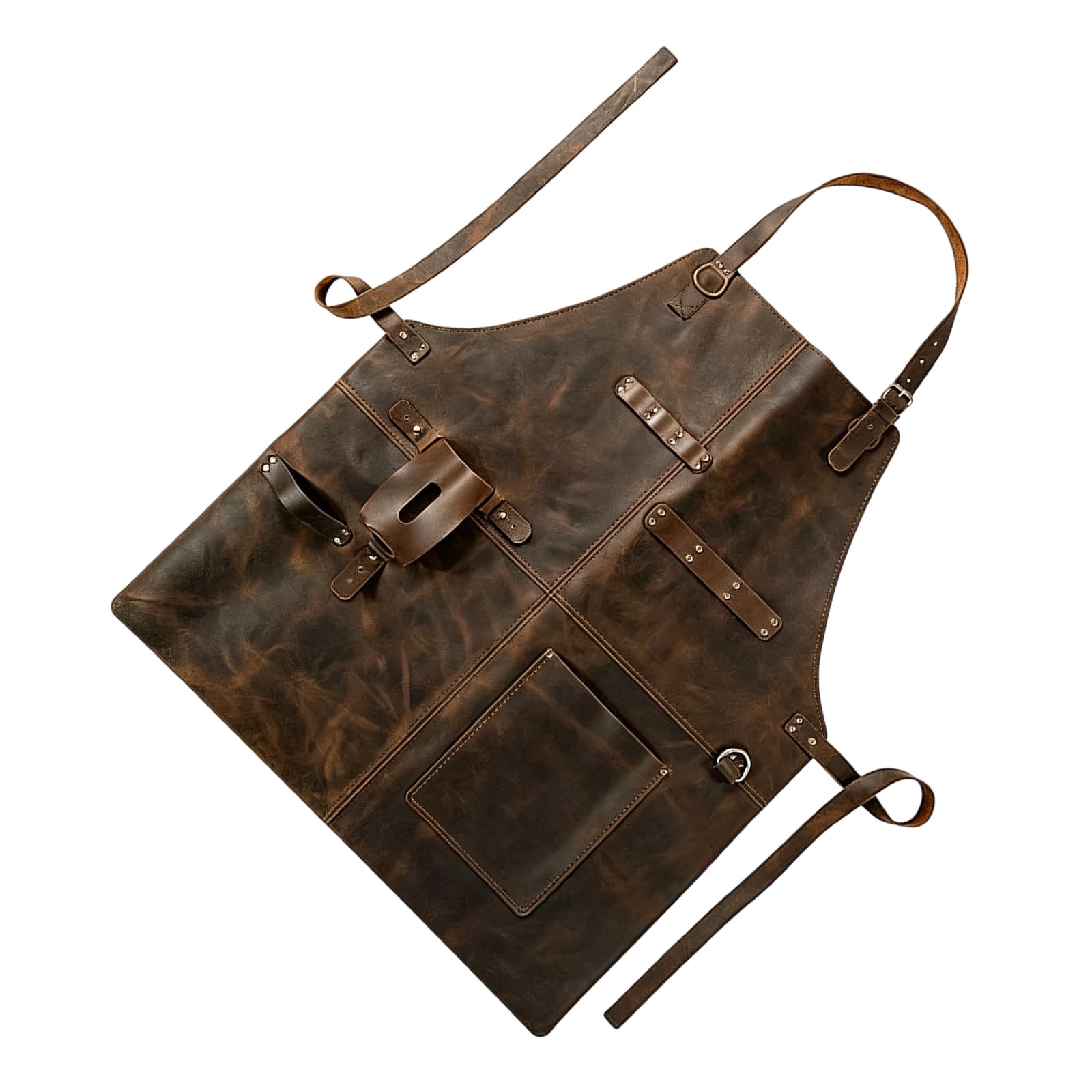 Hsyzygian Workshop Apron with Multiple Pockets and Padding for Quick Tool Access Carpenter Apron Adjustable