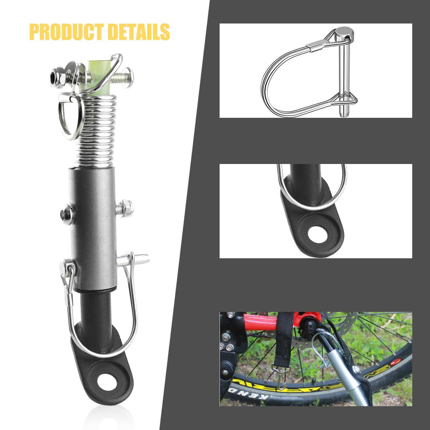 Universal Fahrradanhänger Kupplung - Mit 2 Sicherungsstiften Für Hunde & Kinder