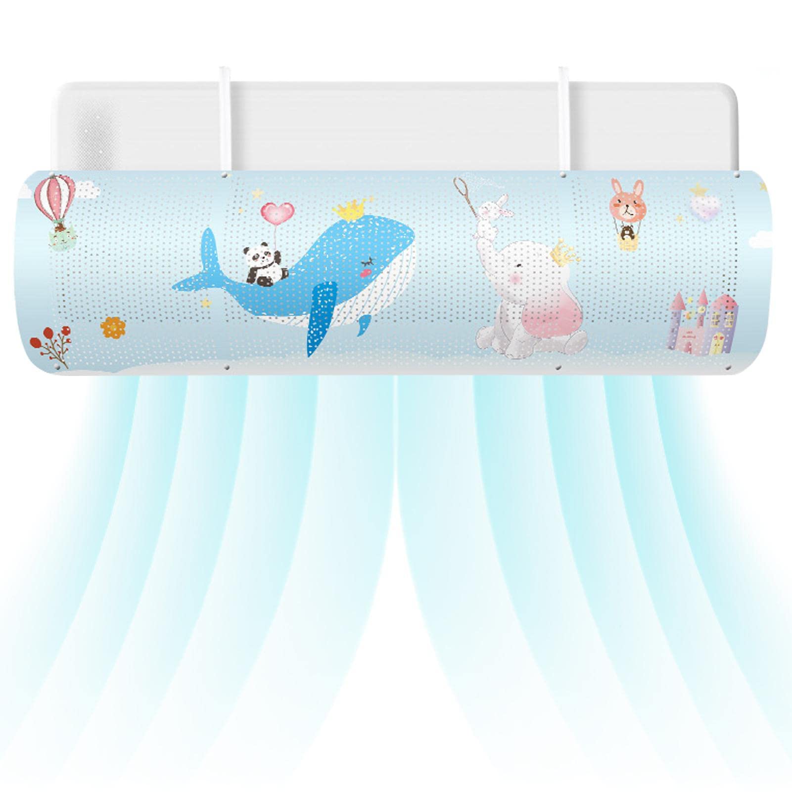 Air Conditioning Baffle - Air Conditioning Vent Deflector - Adjustable Cartoon Anti-direct Blowing Shield Air Diverter Cover for Home