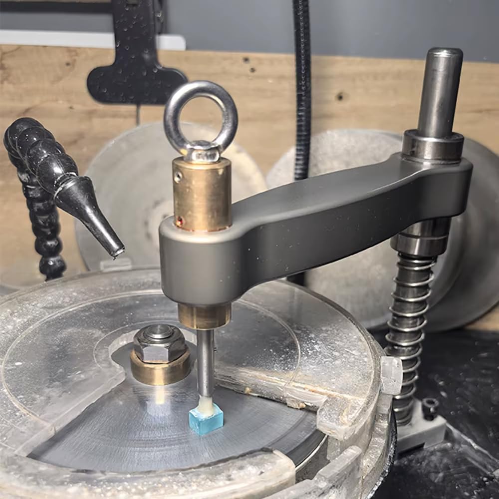 18 Teiliges Edelstein Dopstick Set, Durchmesser 6MM, Edelstein Dop Stick aus Edelstahl mit Aufbewahrungsbox für Steinfacetten Schleifmaschine