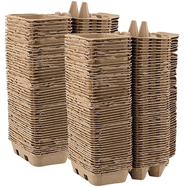 SOUJAP 50 Pack 6 Count Paper Pulp Egg Cartons, Half Dozen Egg Holder Cardboard Egg Cartons Storage Containers, 6 Egg Cartons Cheap Bulk for Storing up to 6 Small to Medium Chicken Eggs