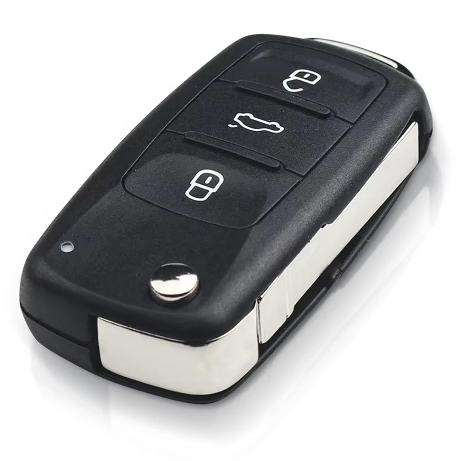 Compatible Con Ford Para Golf 6 2008-2015 Para Jetta 2012-2016 1 Uds Carcasa Plegable Llave Remota De 4 Botones OEM: 5K0837202AD
