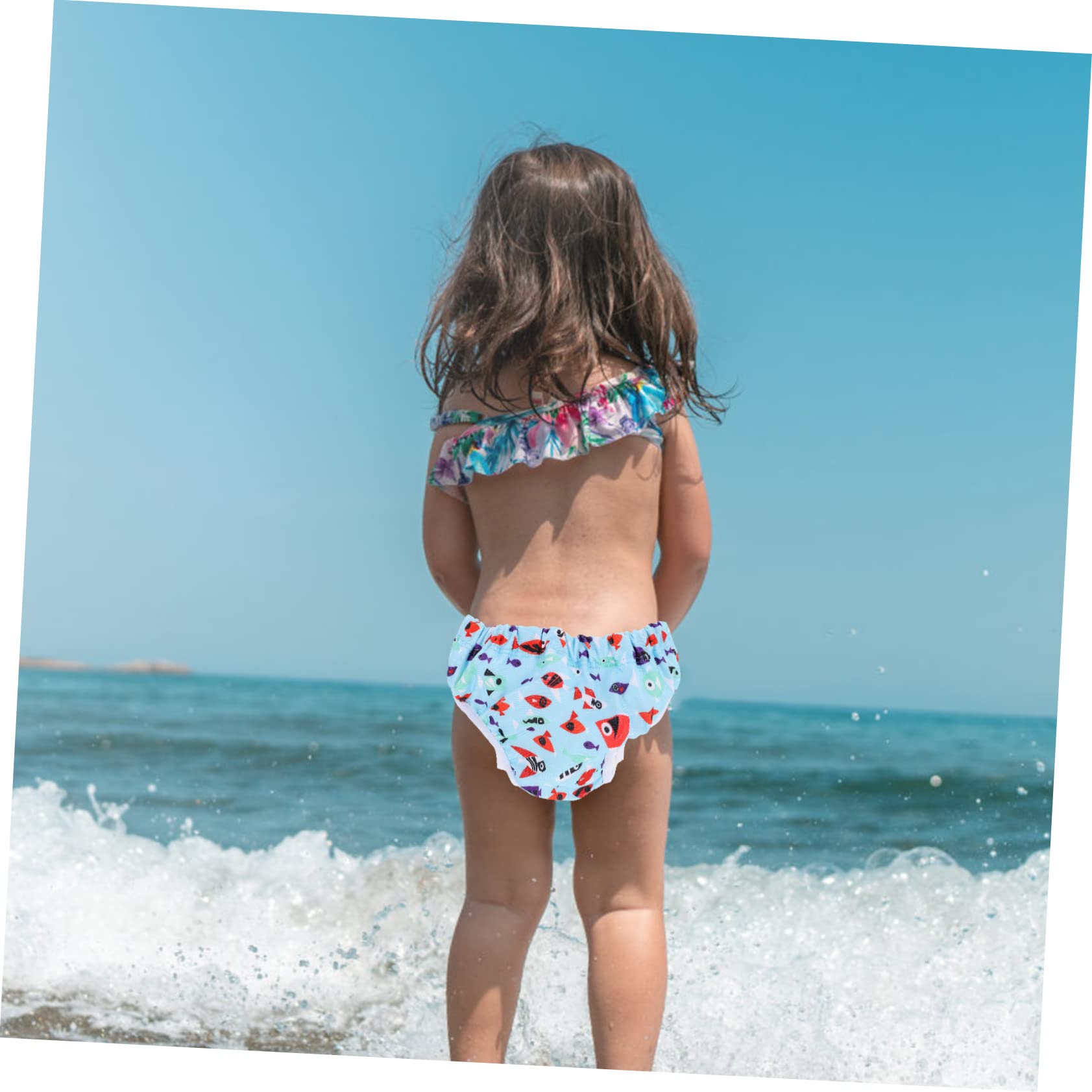 2piezas Pañal De Natación Reutilizable Para Bebés Lavable y Transpirable Para De Natación Diseño De