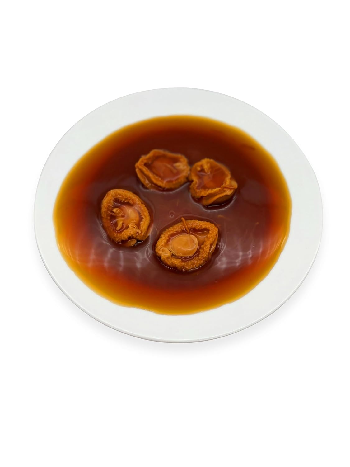 President Brand Dried Scallop Braise Abalone - Wild Abalone Canned - Instant Braised Abalone 元贝鲍鱼罐头 即食鲍鱼 Pack of 1 (6头-6 Head - Net Weight: 425Gram, Drained Weight: 165Gram)