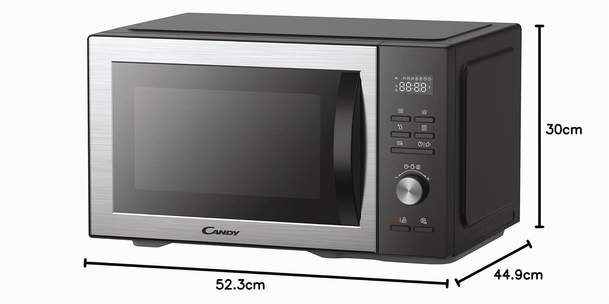 CMGA31EDLB Grill per microonde - 31 L - MO: 1000 W - Grill: 1000 W - Cavità in acciaio inossidabile - IU digitale Pulizia autom