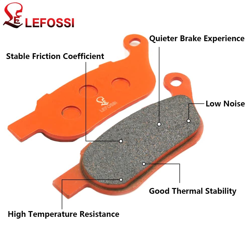 Motorrad Kohlefaser Bremsbeläge vorne hinten Für Kompatibel mit Harley Davidson FLSTN Softail Deluxe FLS Softail Slim FXST Softail Standard 2015-2017 FA296F FA458R