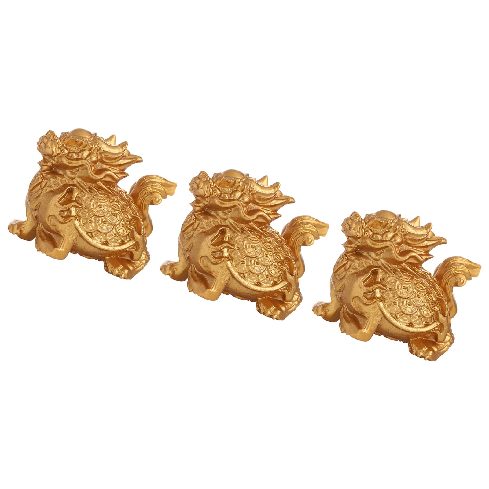 Zbiianxer B 3 Pack Chinese Zodiacs Resin Horse Model Sculpture Auspiciously New Year Festivals Embodying Fortunes Success Zodiacs Horse Sculpture