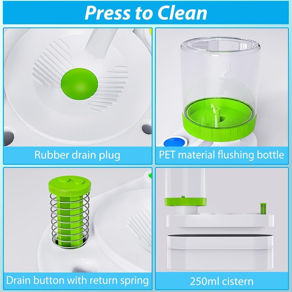 AP & ZP 2 in 1 Paint Brush Cleaner Machine with Auto Refill, Flushing Button & Water Tank - Efficient Cleaner for Oil, Acrylic & Makeup Brushes for Oil Paint Brushes, Acrylic Paint Brushes 3