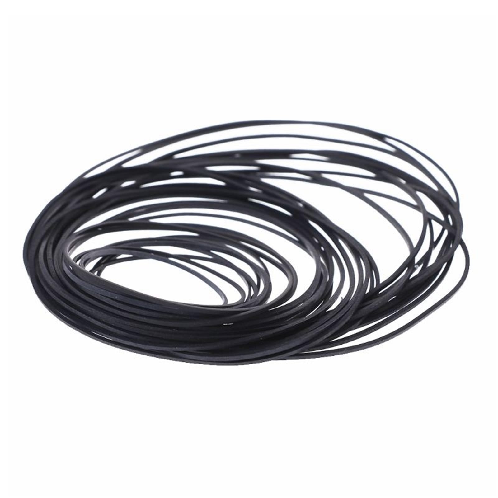 Cinture universali per macchina cassetta, 50 pezzi, 45-130 mm, assortite, quadrate comuni, in gomma, per registratori CD DVD, lettore