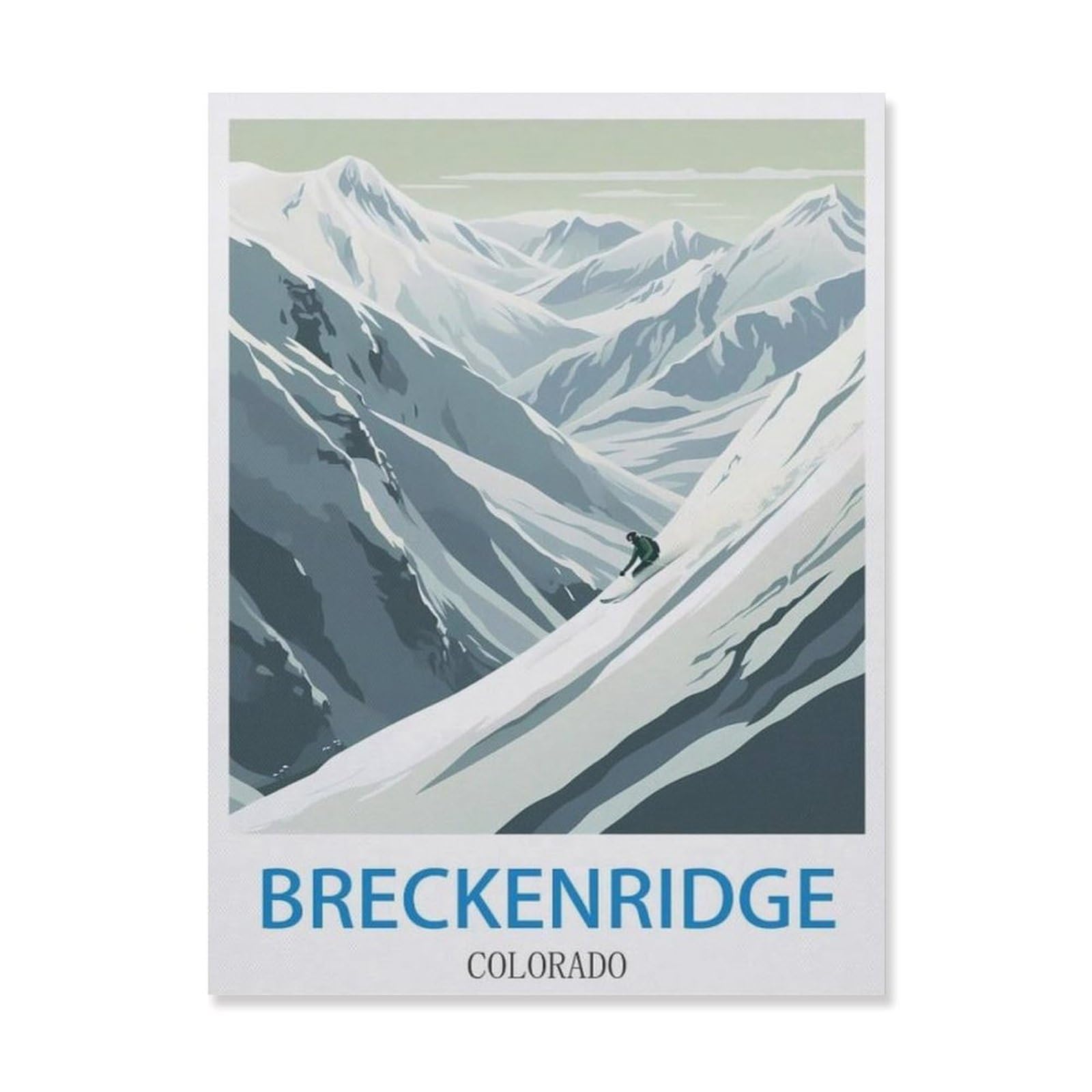 Breckenridge Colorado，Funny Vintage Metal Tin Sign Kitchen Bathroom Office Garage Bar Cafe Restaurant Shop Cave Home Wall Decor Art Ideas Gift Tin Sign(15x30cm）6x12 inch-EH75
