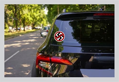 Miniatura 4 de Adhesivo antifascista antifascista antinazi No Nazis Never Again Stop Hate Anti-Hate No Hate Love Not Hate Cup Car Truck Helmet Laptop Bottle Bumper