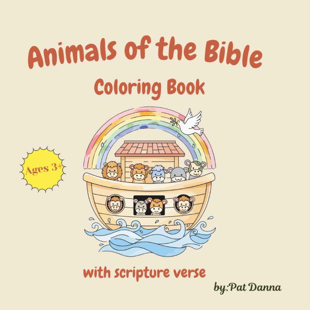 Animals of the Bible Coloring Book: with Scripture Verse
