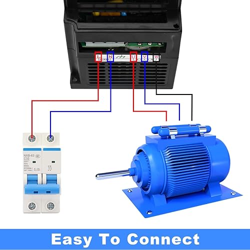 Miniatura 5 de VFD 0.75KW 1HP 110V Entrada de 1 fase 3 Fase 0-400HZ Salida 10A Controlador de Unidad de Frecuencia Variable Controlador de Control Vectorial