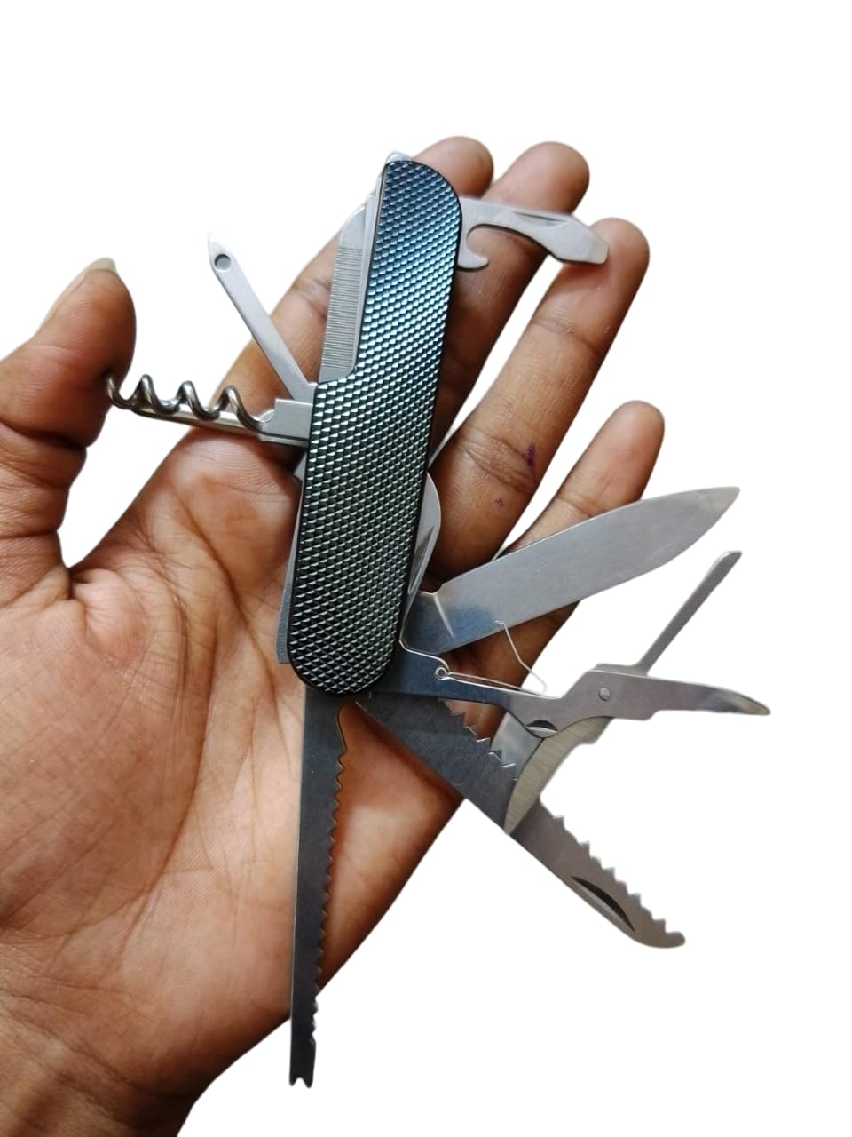 JGG Jain Gift Gallery BLACK GRAND MULTI Branded Genuine Multifunction Stainless Steel 15 Function Multi Utility Swiss Knife (B0D92BV3RW) Amazon Price History, Amazon Price Tracker