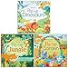 Usborne Pop Up Collection 3 books Set By Fiona Watt (Pop-Up Dinosaurs, Pop-Up Jungle, Pop-Up Garden)