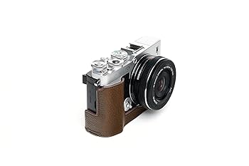 Amazon | TP Original ハンドメイド 本革 ハーフカメラケース