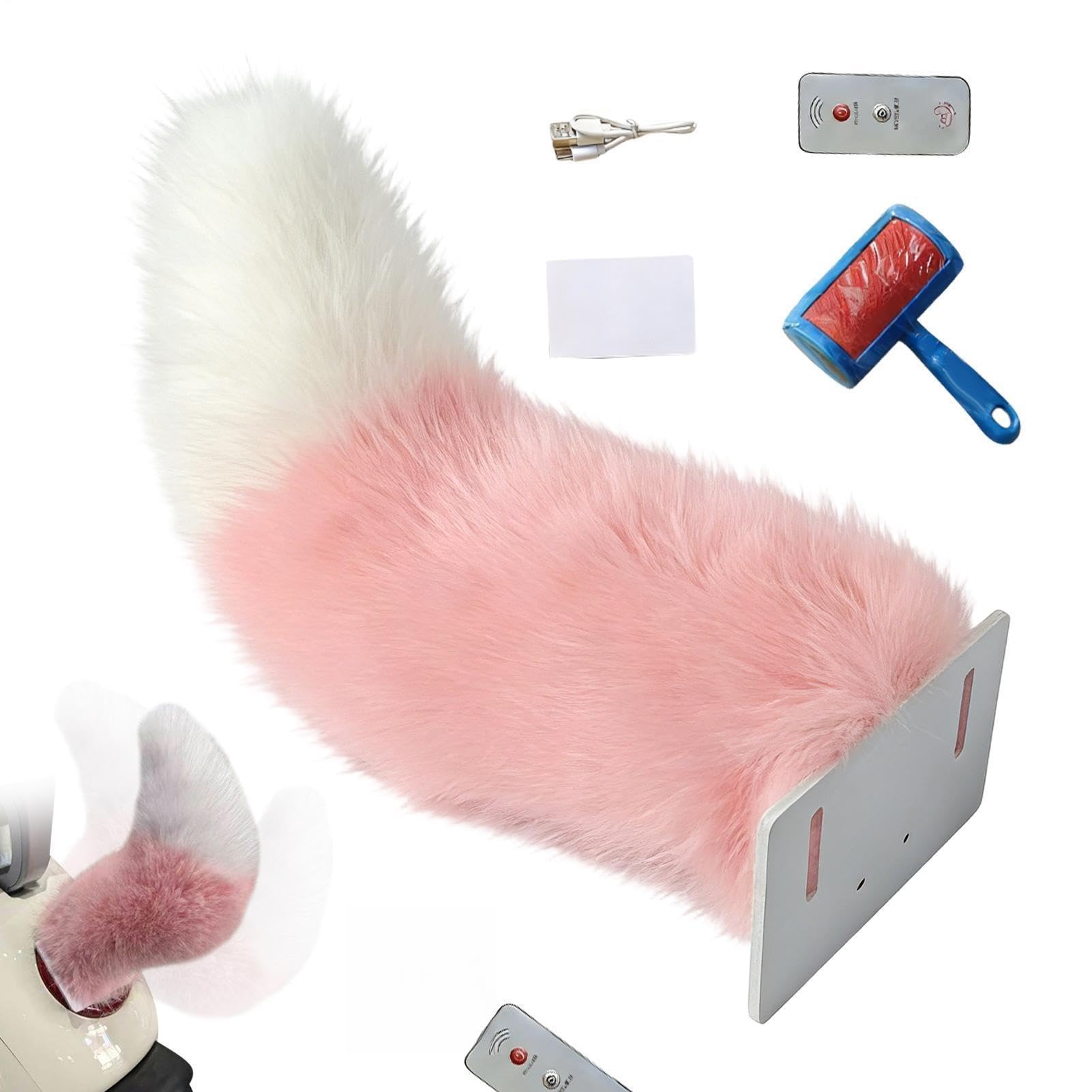 Wigging Tail for Scooter Waterproof Adjustable Motorbike Prank Gadget