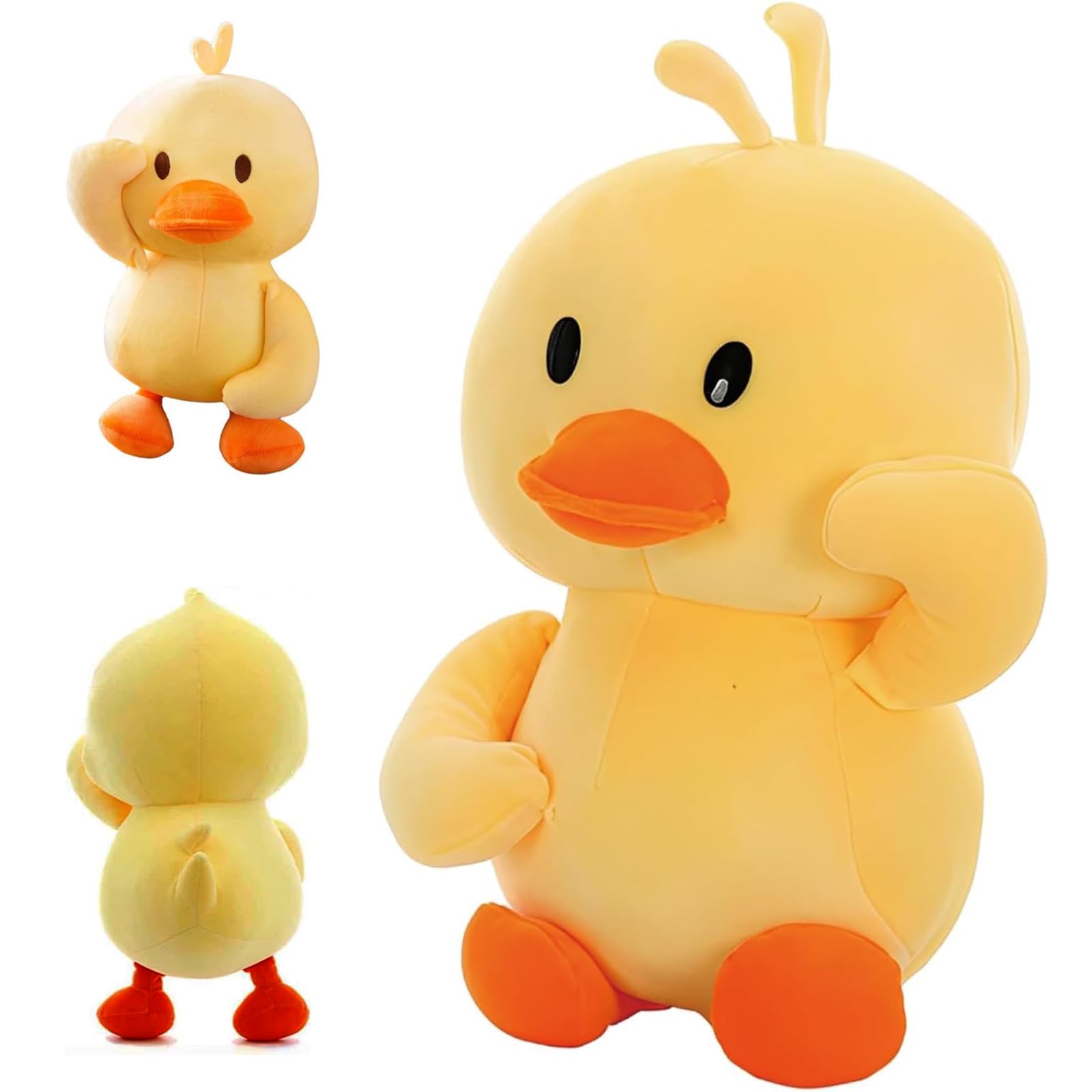 Duck Plush, 25cm/9.8in Yellow Duck Teddy, Easter Teddy Soft Stuffed Animal, Aurora Palm Pals, Naturli Eco-Friendly Plush, Suitable for Kids, Gift, Girlfriend