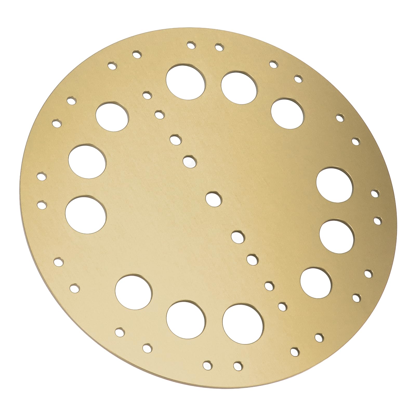 Freediving Bottom Plate, Aluminum Alloy Dive Equipment, Wear Resistant, Improved Stability, Easy to Install, Sea Water (Gold)