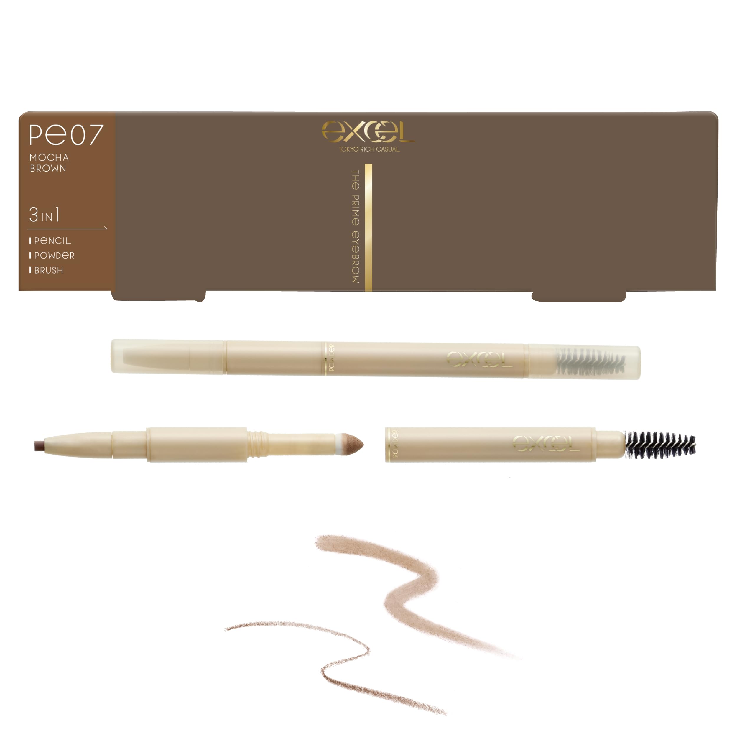 Amazon.co.jp: 【New】excel(エクセル) ザ プライムアイブロウ PE07