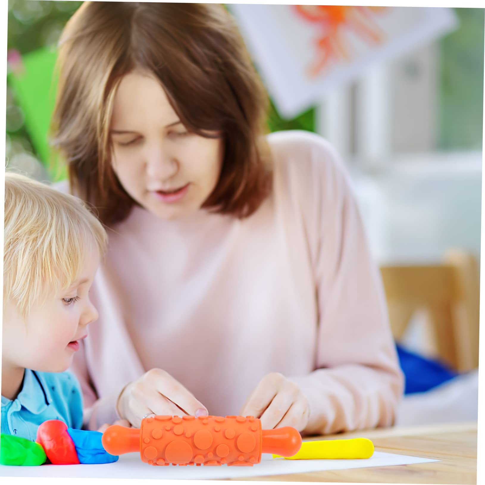 Alipis 5piezas Juguete De Palito De Masa De Herramientas Para Modelar Arcilla Rodillo Para Repostería y Manualidades Infantiles Para Extender Masa Cocina o Taller