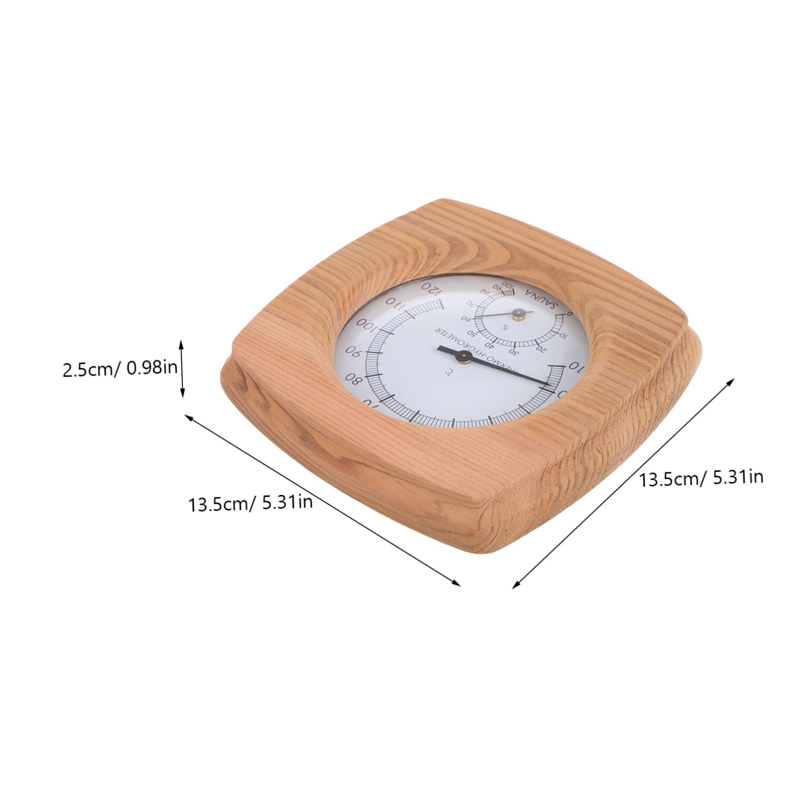 Sauna Thermometer Hygrometer mit Feuchtigkeitsmesser für Innenräume Präzises Bad Temperaturmessgerät Vielseitig für Sauna Dampfbad und Badezimmer Wasserresistent Wandmontage