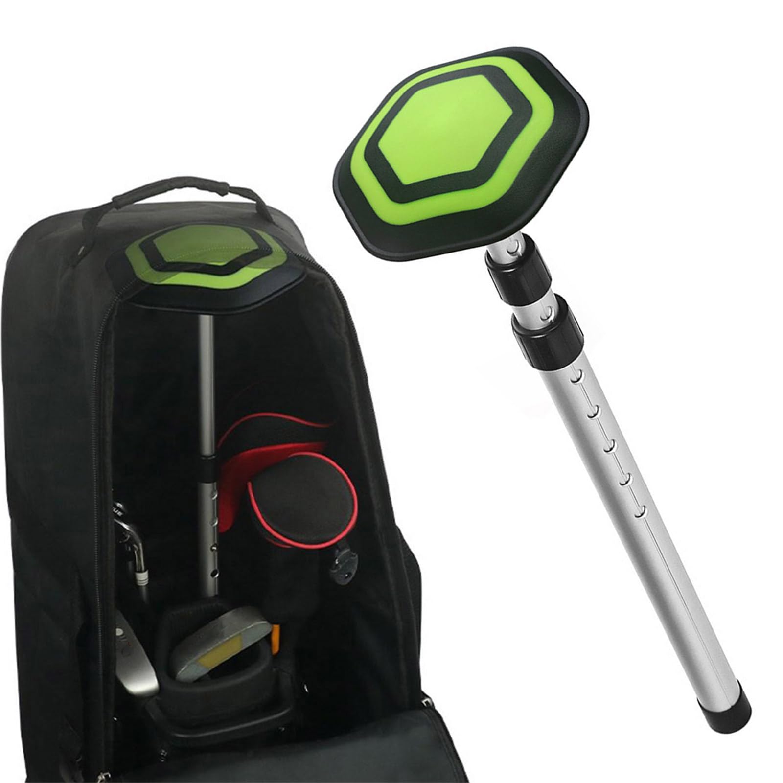 Golf pieghevole portatile Base antiscivolo montaggio rapido telaio telescopico alluminio 4 sezioni Golf portatile